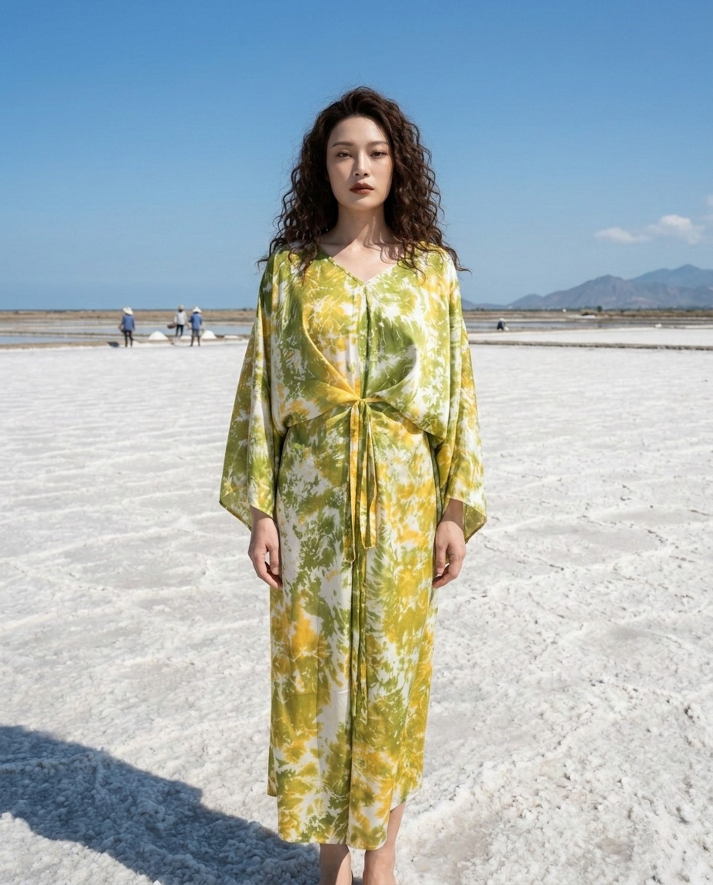 Tie-dye Silk Kaftan